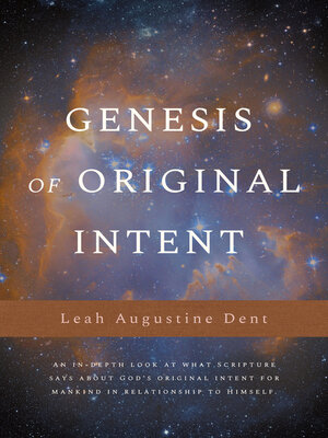 cover image of Genesis of Original Intent